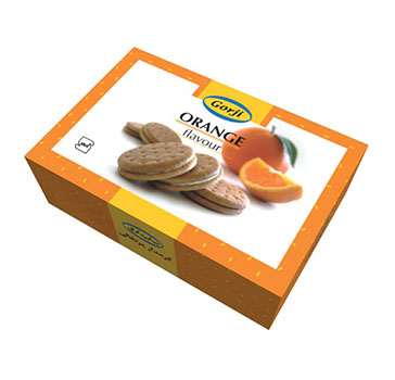 شرکت پخش مروارید زرین پارس بيسکويت کرمدار پرتقال جعبه 380 گرمي MZP
