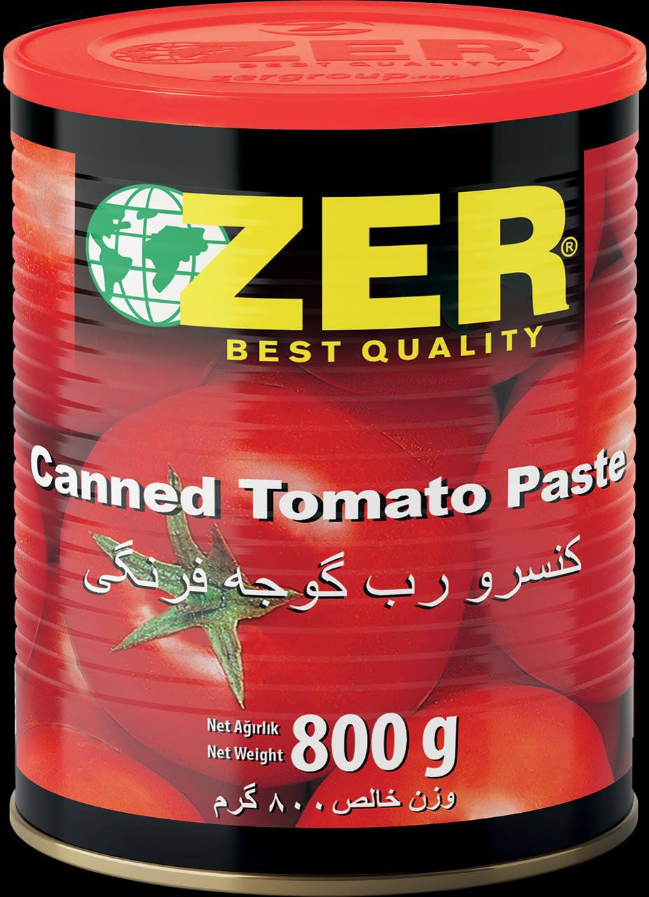 رب گوجه فرنگي قوطي 800 گرمي 12 عددي - ZER