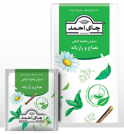 دمنوش نعنا و رازيانه اينولپ آلومينيومي Digest بسته 20 عددي - احمد