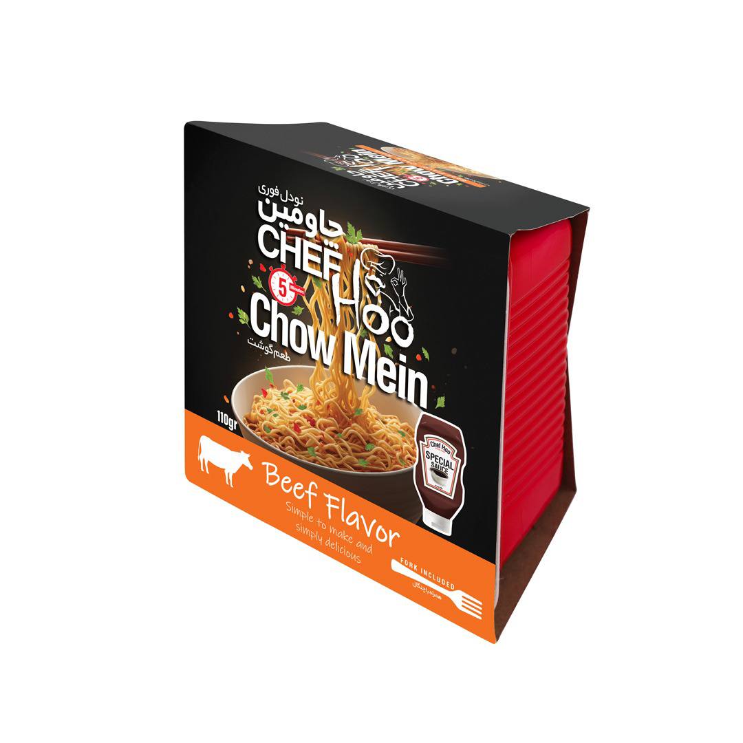 نودل 110 گرم چاومين كاسه اي گوشت 8 عددي - شف هوو 