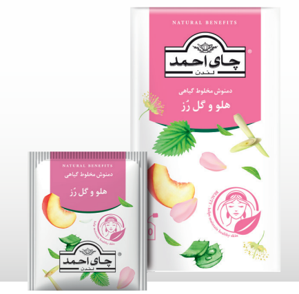 دمنوش هلو و گل رز اينولپ آلومينيومي Beauty بسته 20 عددي - احمد