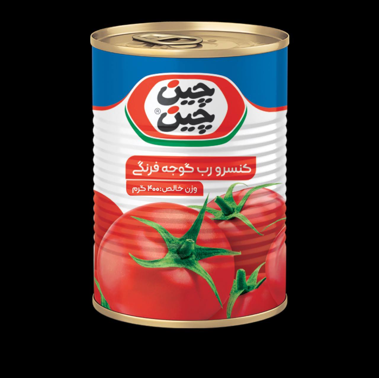 رب گوجه فرنگي قرمز آسان بازشو 400 گرمي 12ع - چين چين