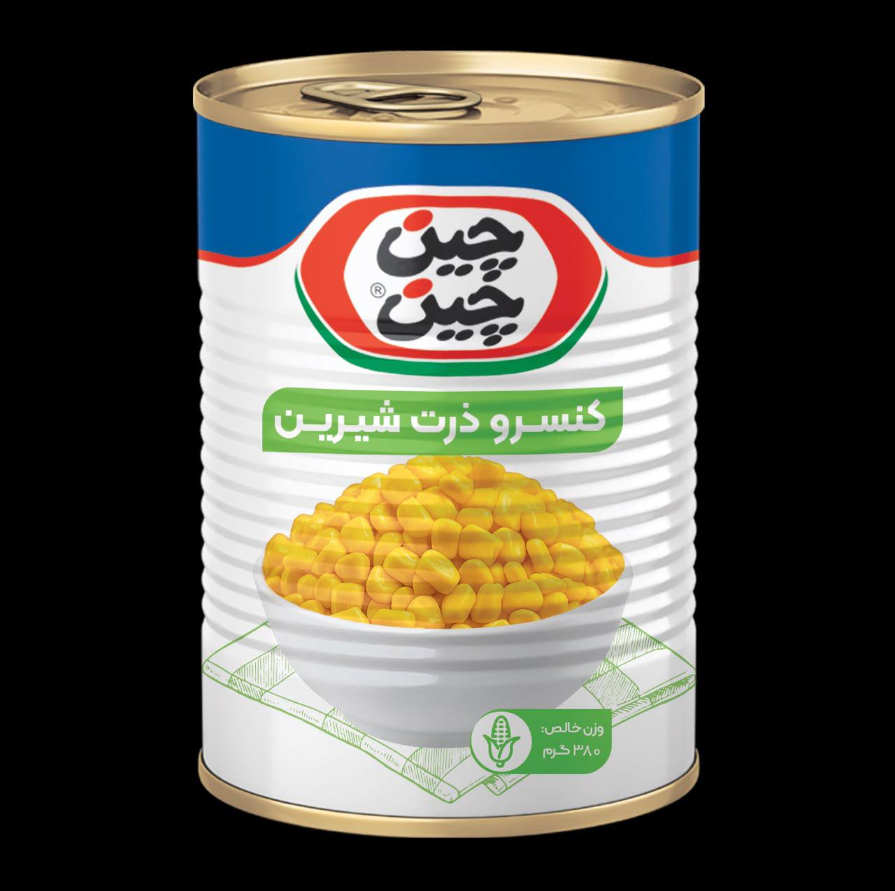 كنسرو ذرت 380 گرمي 12 عددي - چين چين